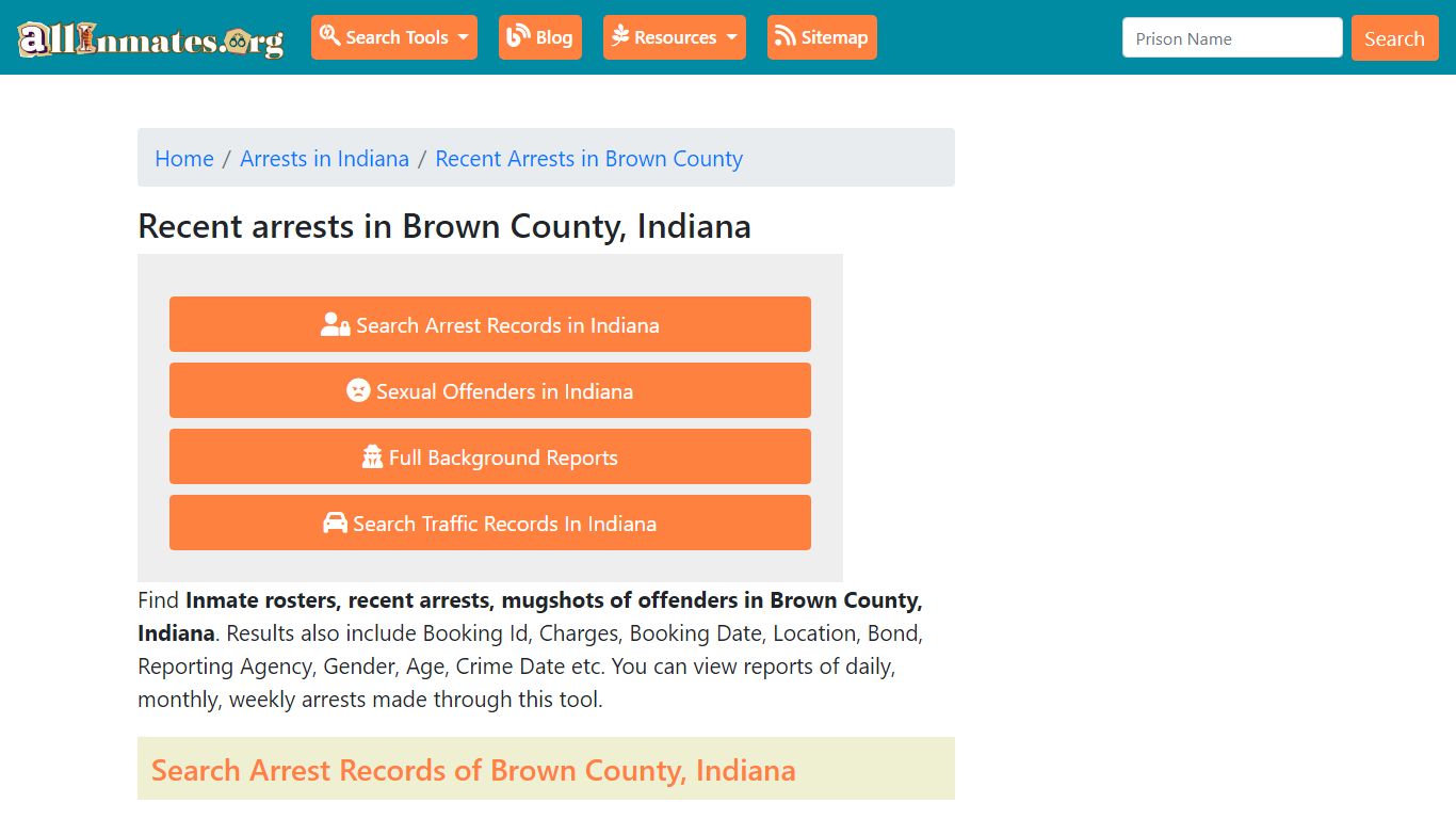 Recent arrests in Brown County, Indiana | Mugshots, Rosters, Inmates ...