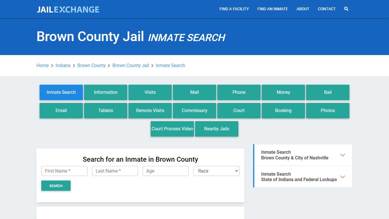 Brown County Jail, IN Inmate Search: Roster & Mugshots